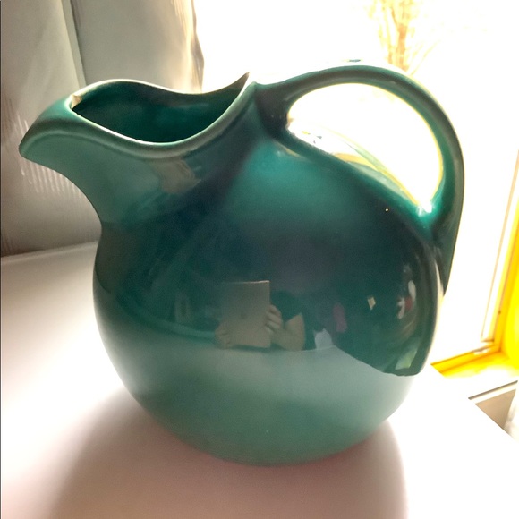 Old dark sea foam green fiesta pitcher! - Picture 4 of 4